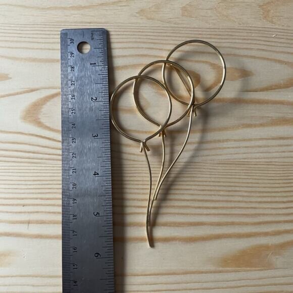 Large Metal Balloon Brooch 1960's Mid Century Modernist - Picture 5 of 6